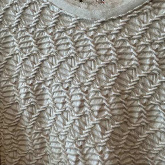 Anthropologie Cream Textured Tank Top - Picture 9 of 13